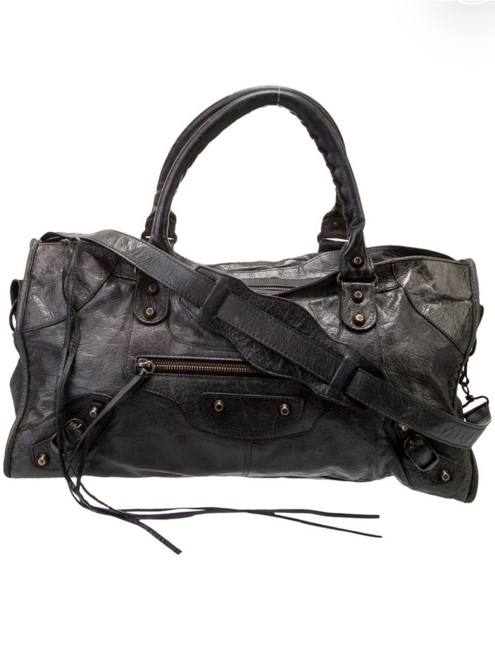 Balenciaga Grey Leather City Bag